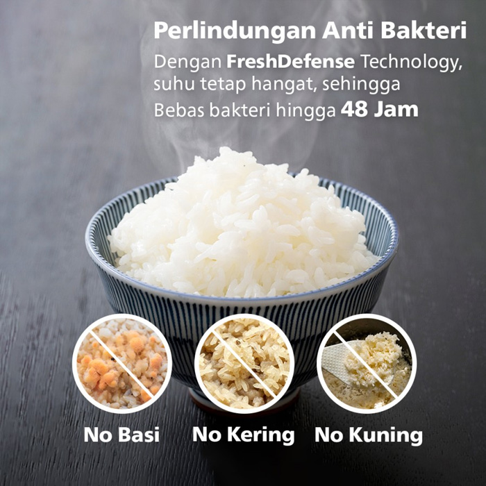 Philips Rice Cooker FreshDefense 3000 Series 1.8 L - HD3211/30 | HD-3211/30